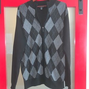 Grey and Black Zipper Sweater